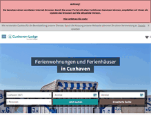 Tablet Screenshot of cuxhaven-lodge.de